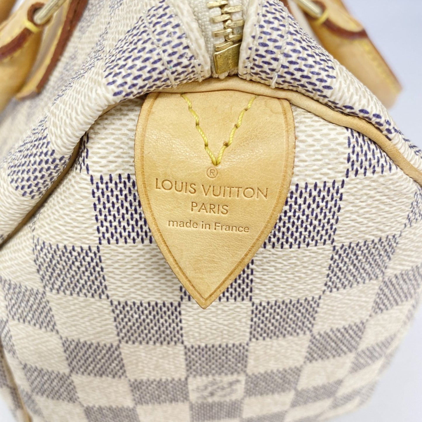 Louis Vuitton Damier Azur Speedy 25 Handbag N41534 White