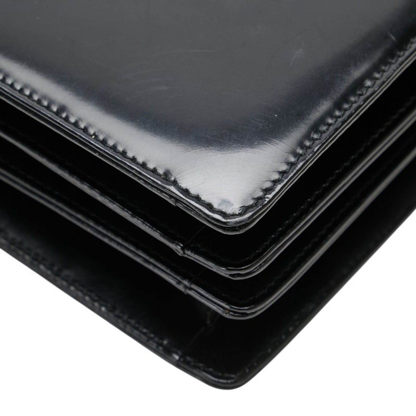 Salvatore Ferragamo Gancini Shoulder Bag Tote E217663 Black Leather