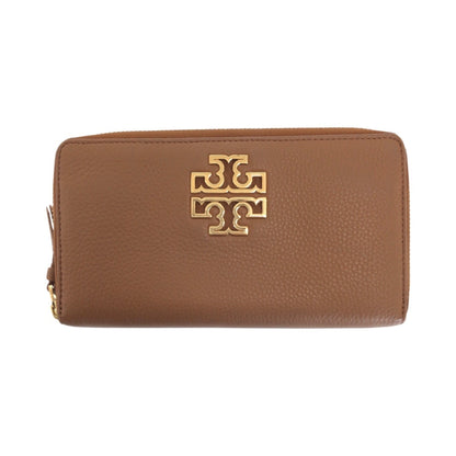 Tory Burch Britain Brown Leather Long Wallet