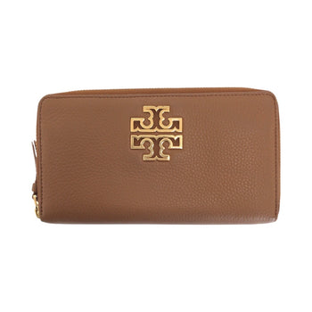 Tory Burch Britain Brown Leather Long Wallet