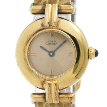 Cartier Must Colisee Vermeil Gold Plated Quartz