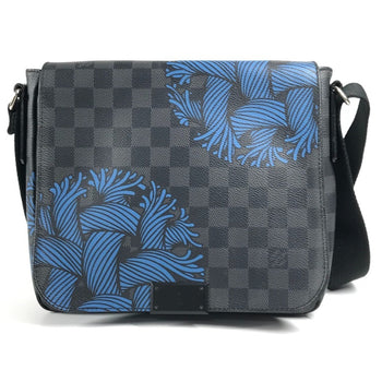 Louis Vuitton N41714 Damier Graphite District Pm Christopher Nemeth Rope Motif Messenger Bag Flap