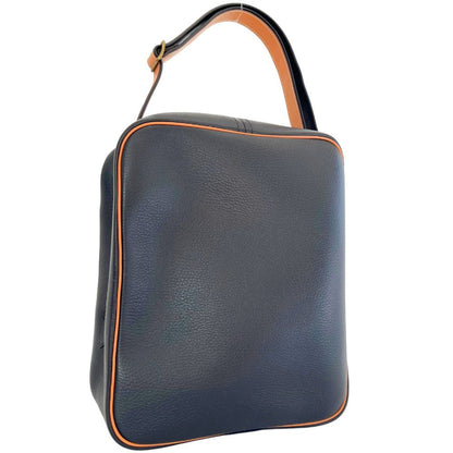 Hermes Victoria Shoulder Bag Ardennes 1985 Black ?O