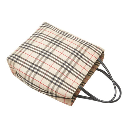 Burberry Nova Check Handbag In Beige Multicolor Canvas