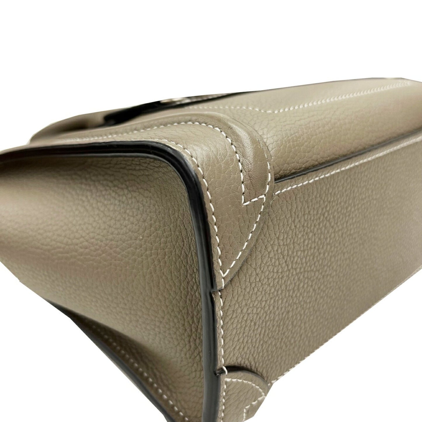 Celine Luggage Nano Shopper Greige Leather Handbag/Shoulder Bag