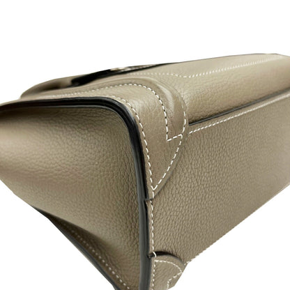 Celine Luggage Nano Shopper Greige Leather Handbag/Shoulder Bag