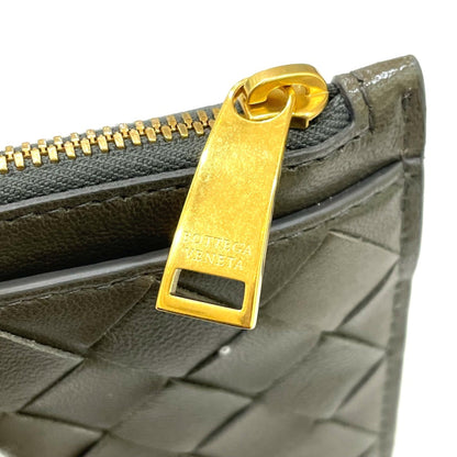Bottega Veneta Intrecciato Coin Compartment Accessories Coin Purse Khaki Based