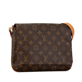 Louis Vuitton Monogram Musette Tango Short Shoulder Bag M51257 Brown Pvc Leather