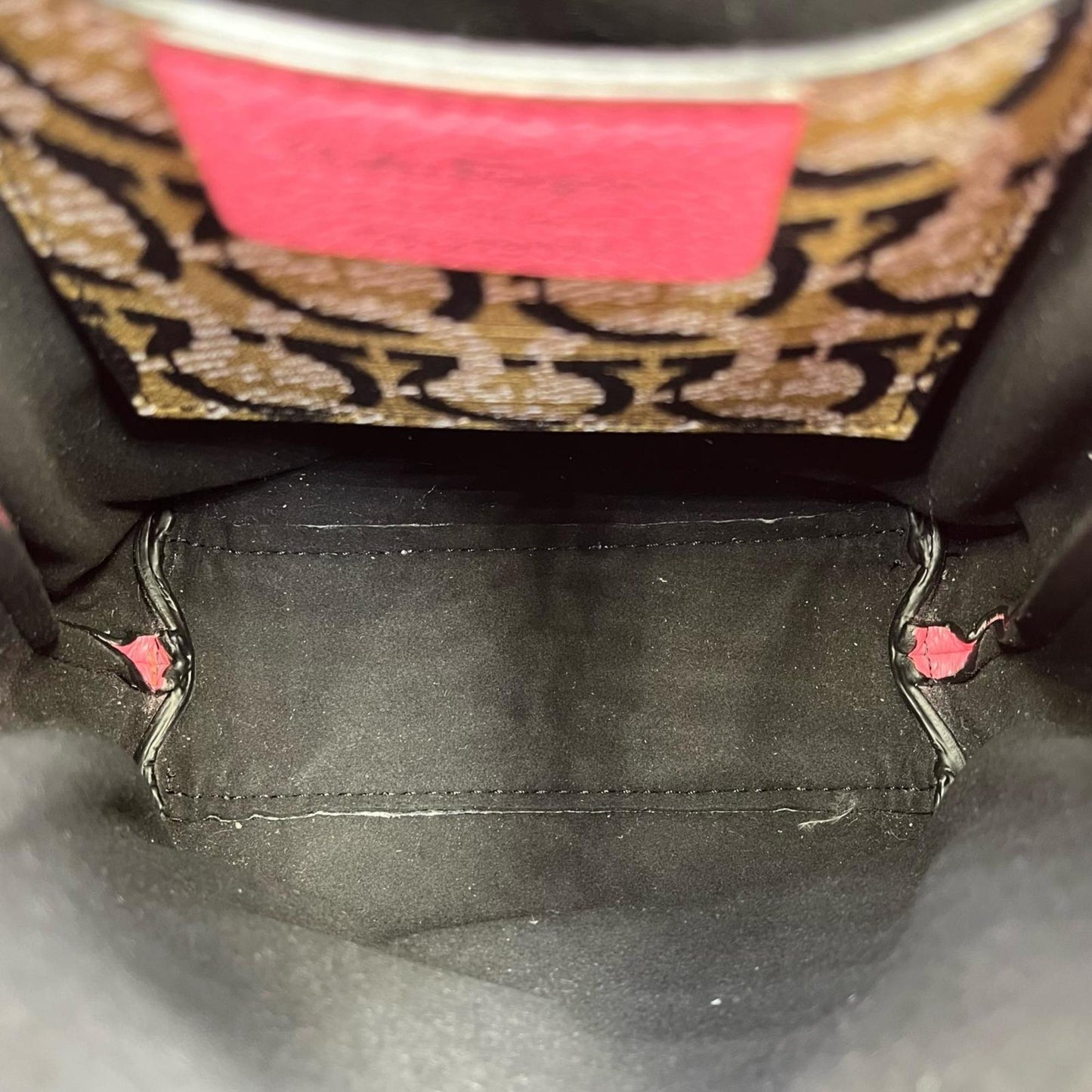 Salvatore Ferragamo 2-Way Mini Tote Shoulder Bag Gu-220024 In Pink Leather