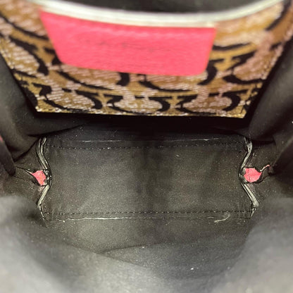 Salvatore Ferragamo 2-Way Mini Tote Shoulder Bag Gu-220024 In Pink Leather