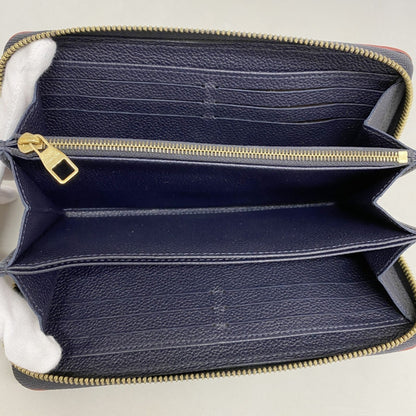 Louis Vuitton Monogram Empreinte Zippy Wallet M62121 Marine Rouge