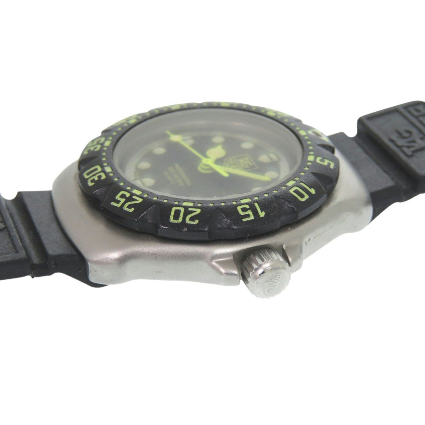 Tag Heuer Formula 1 376.508 Stainless Steel Rubber Black Dial Quartz Watch 1046 Heuer