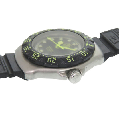 Tag Heuer Formula 1 376.508 Stainless Steel Rubber Black Dial Quartz Watch 1046 Heuer