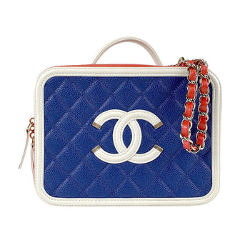 Chanel Cc Figley Shoulder Bag In Caviar Leather