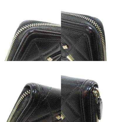 Chanel Matelasse Long Wallet Grained Calfskin