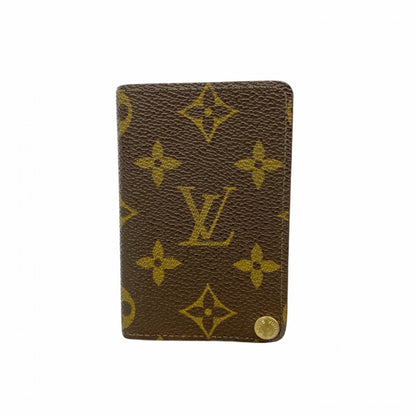Louis Vuitton Monogram Porte Carte Credit Pression Business Card Case M60937 Brown