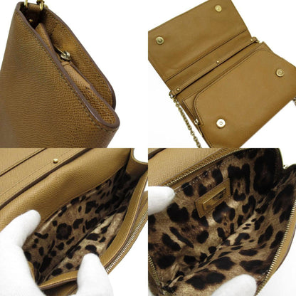 Dolce & Gabbana Dolce&Gabbana Shoulder Bag Leather Camel