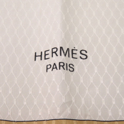 Herms Carr 90 Insect Silk Beige Scarf Muffler 0129 Hermes