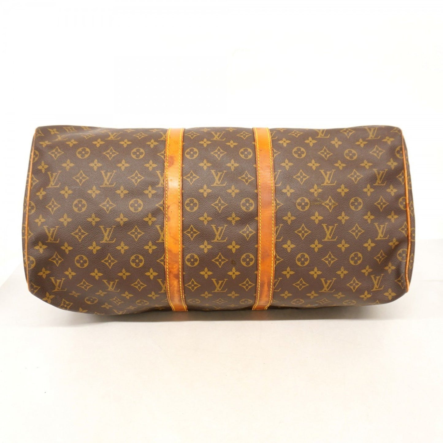 Louis Vuitton Monogram Keepall 55 Boston Bag M41424 Brown