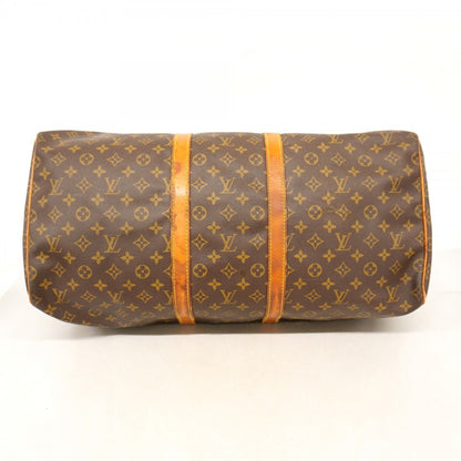 Louis Vuitton Monogram Keepall 55 Boston Bag M41424 Brown