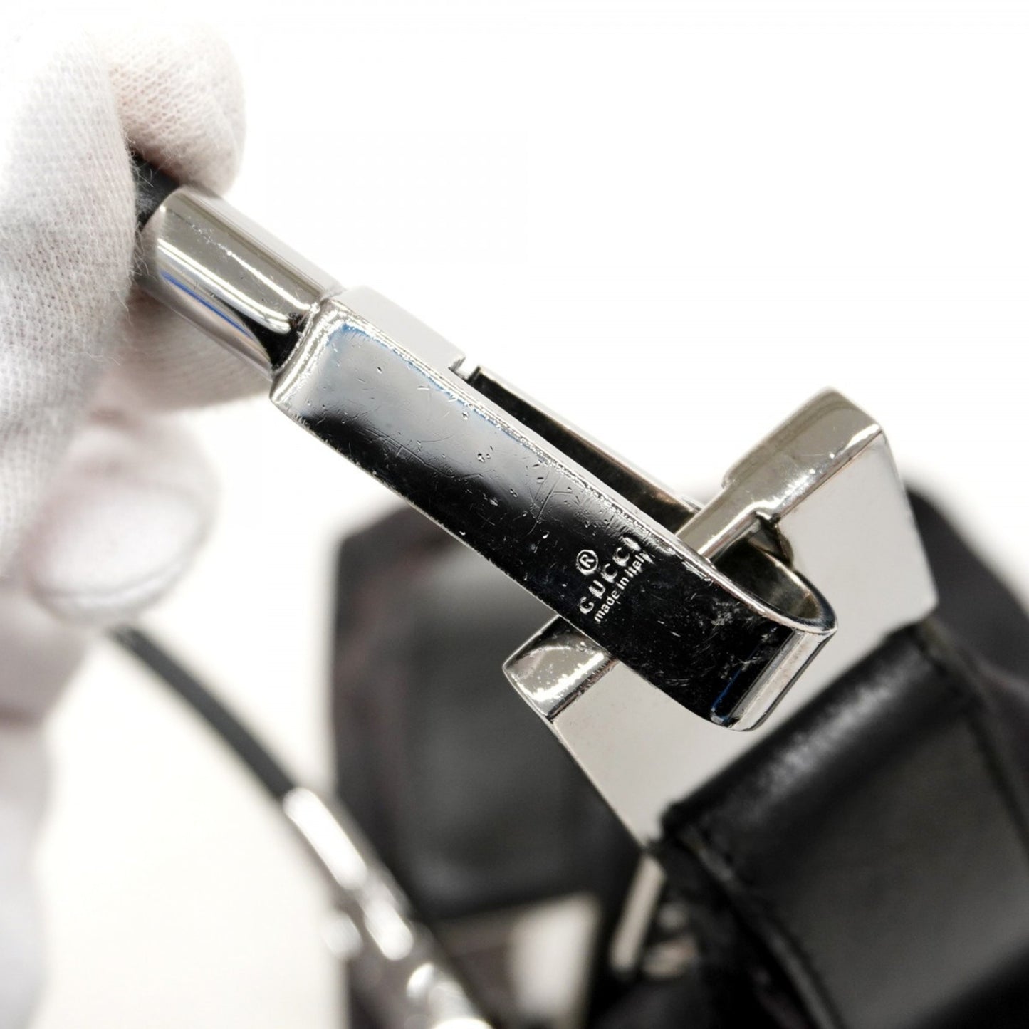 Gucci Gg Canvas Shoulder Bag 001 3814 Black