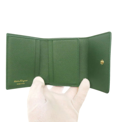 Salvatore Ferragamo Gancini Hardware Bifold Wallet Leather