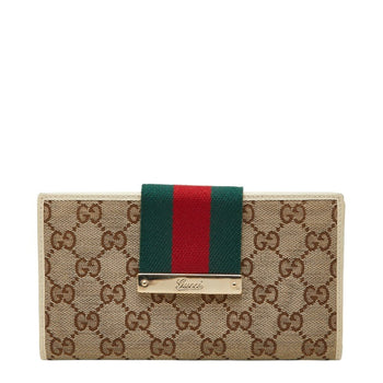 Leather - Gucci Long Wallet (Bi-Fold) Canvas
