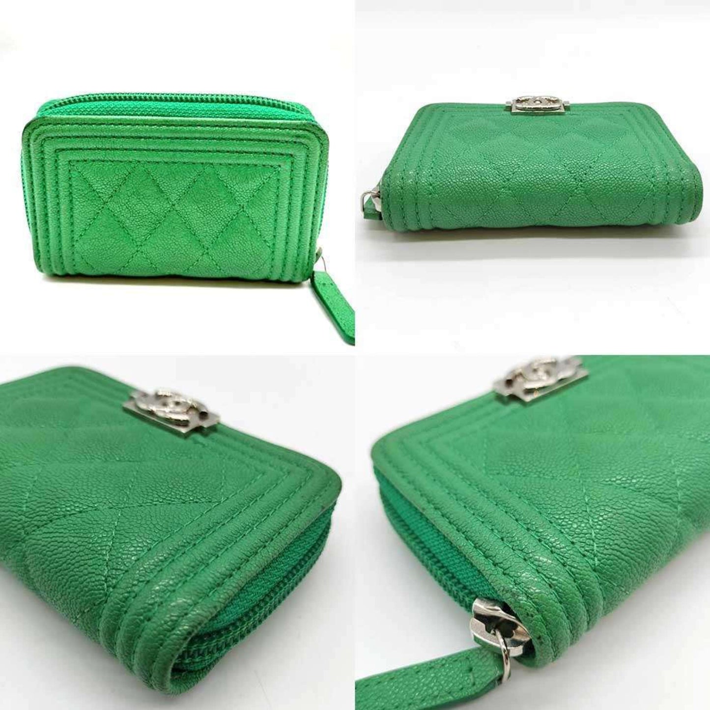 Calfskin Chanel Coin Purse/ Coin Case Grained