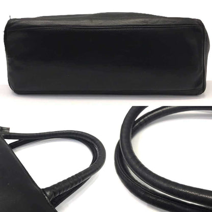 Prada Nappa Handbag Leather Triangle Black