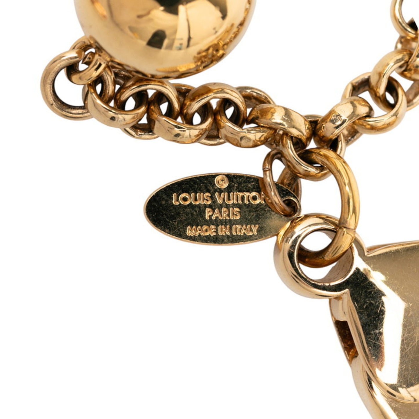 Louis Vuitton Whirly Flower Keychain M67129 Gold