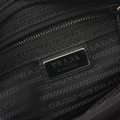 Prada Re-Nylon Tessuto+Saffiano Shoulder Bag Nylon Saffiano Leather