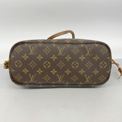 Louis Vuitton Monogram Neverfull Pm Tote Bag M41245 Brown Pivoine