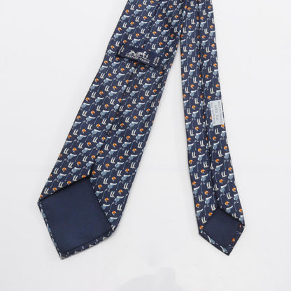 Hermes Herms Tenue De Jockey Silk Tie For Men