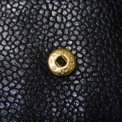Chanel Coin Case Compact Flap Coco Mark Cc 3Rd Series Deca Caviar Skin Black
