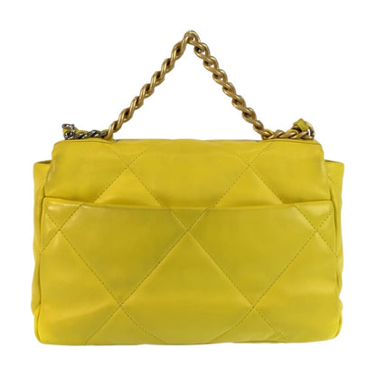 Chanel Chanel Matelasse 19 Coco Mark Turnlock Yellow Gold Hardware Lambskin Chain Shoulder Bag