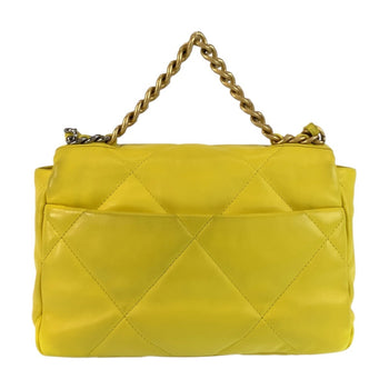 Chanel Chanel Matelasse 19 Coco Mark Turnlock Yellow Gold Hardware Lambskin Chain Shoulder Bag