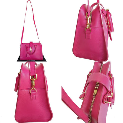 Saint Laurent Saint Laurent Handbag Shoulder Bag Baby Cabas Leather Pink