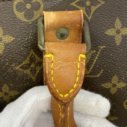 Louis Vuitton Monogram Keepall Bandouliere 45 Boston Bag M41418 Brown