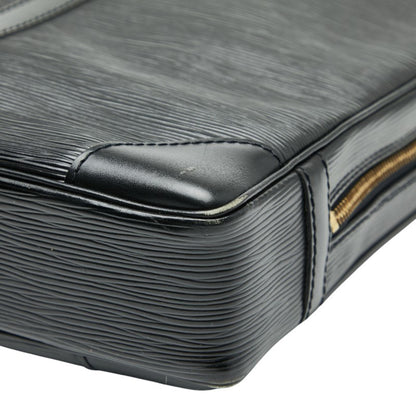 Louis Vuitton Epi Porte-Document Voyage Business Briefcase M59162 Noir Black Leather