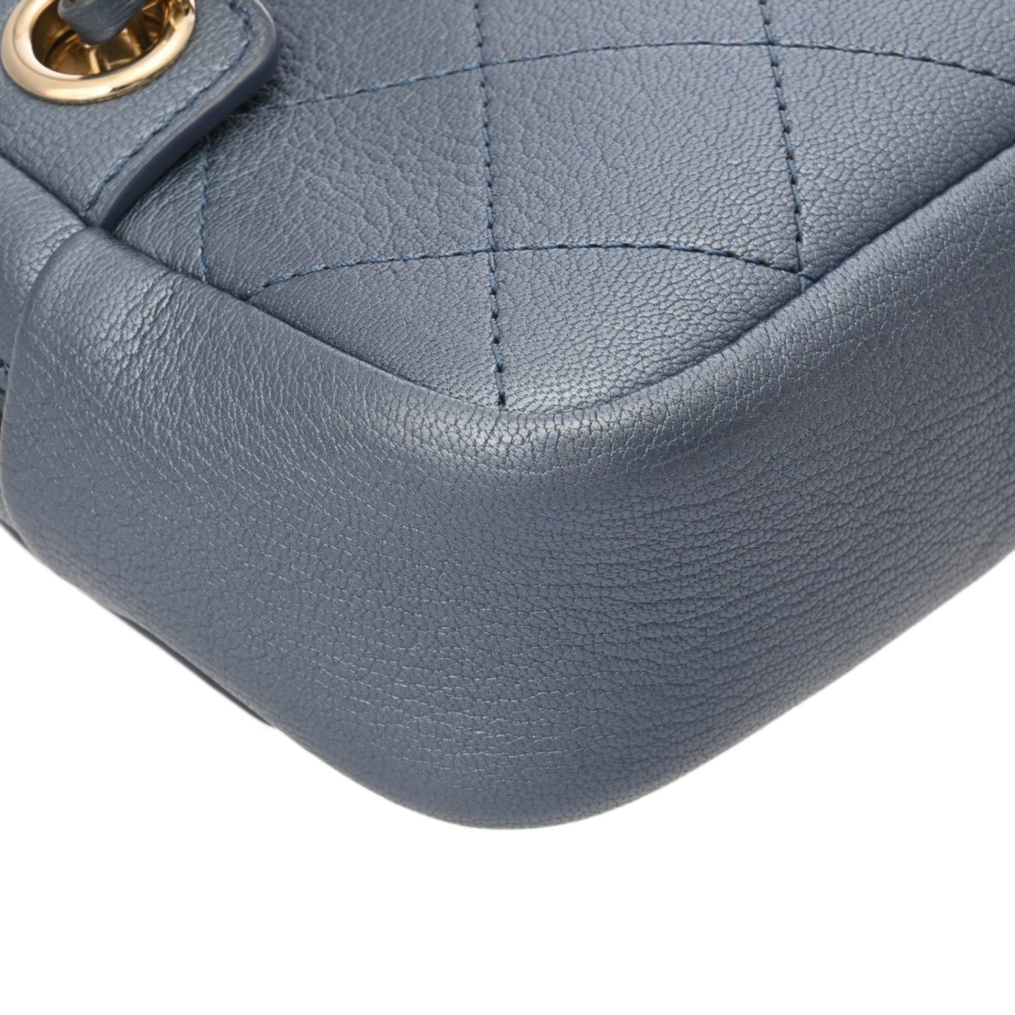 Chanel Affinity Metallic Blue Women'S Calfskin Waist Bag