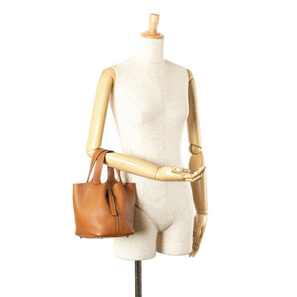 Hermes Picotin Pm Handbag Gold (Brown) Taurillon Clemence