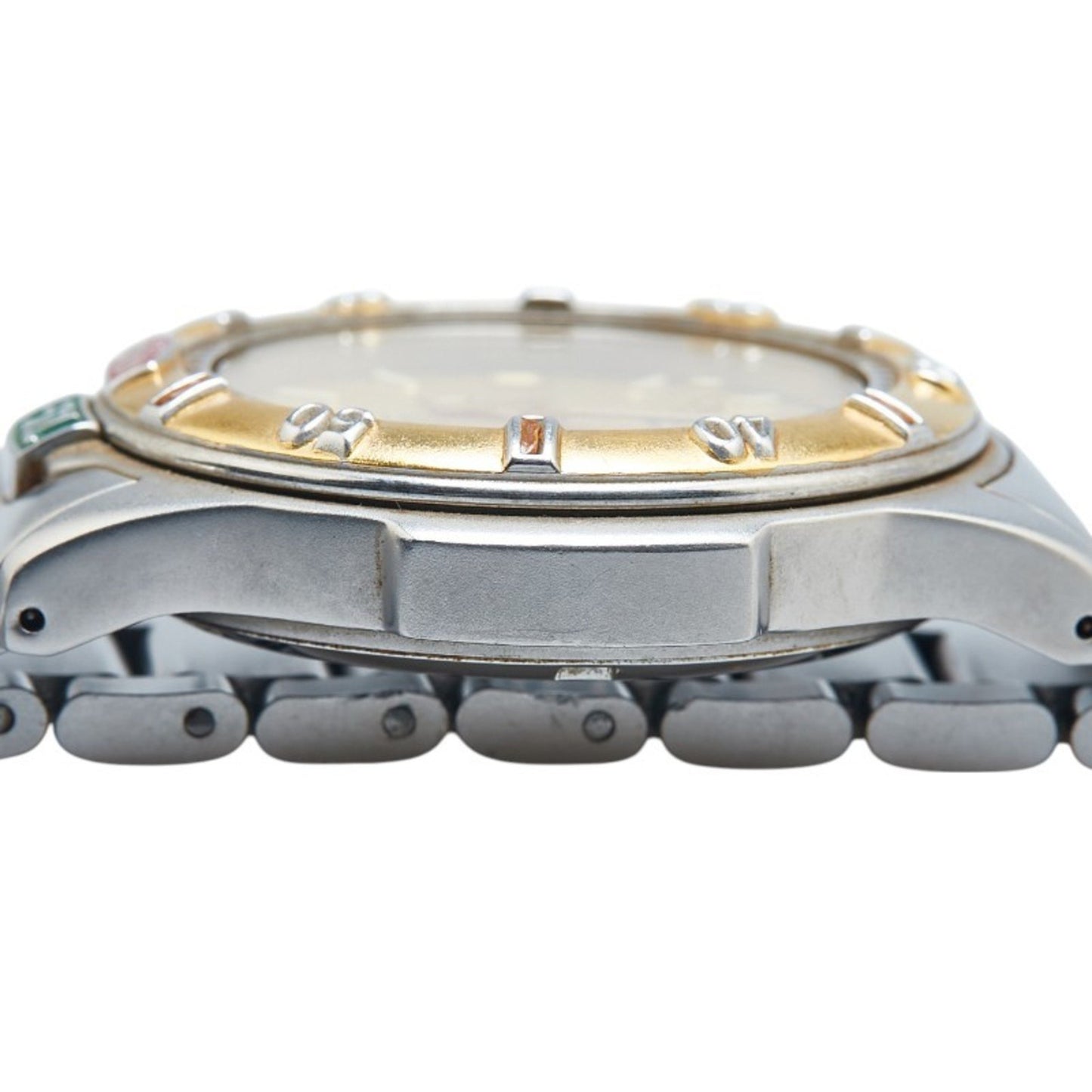 Tag Heuer 4000 Series Watch 995.413 Quartz Gold Dial Stainless Steel Plated Boys' Heuer