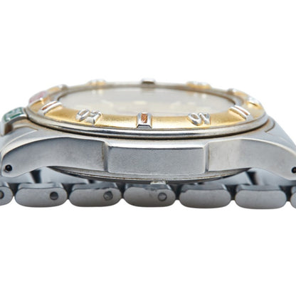 Tag Heuer 4000 Series Watch 995.413 Quartz Gold Dial Stainless Steel Plated Boys' Heuer