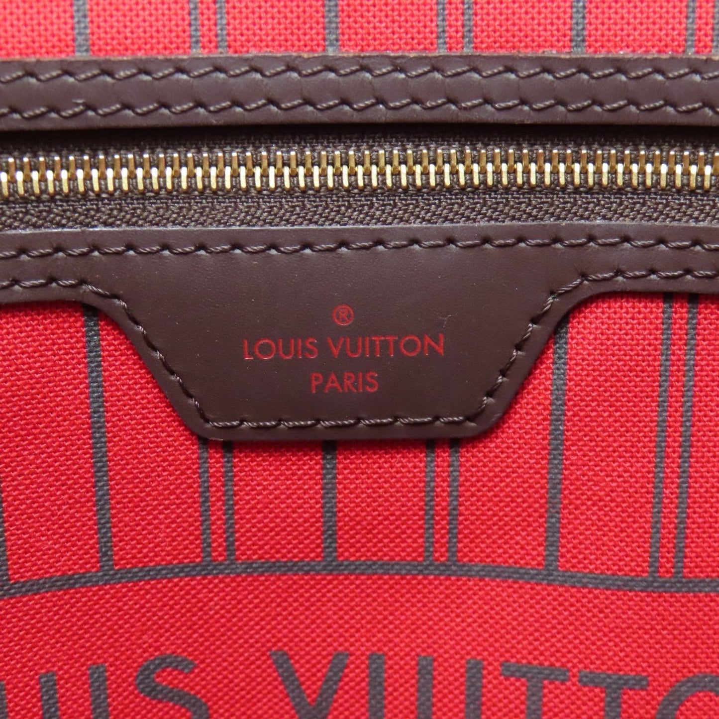 Louis Vuitton N40599 Neverfull Mm Usa Tote Bag In Damier Canvas