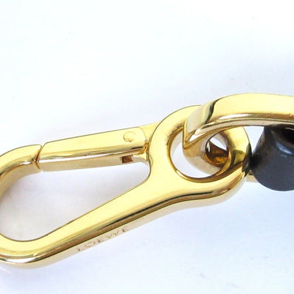 Loewe Anagram Logo Leather Shoulder Strap In Black