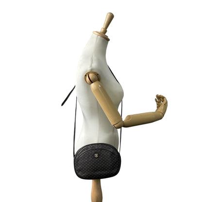 Celine Old Celine Macadam Triomphe Shoulder Bag In Brown Leather With Gold Hardware