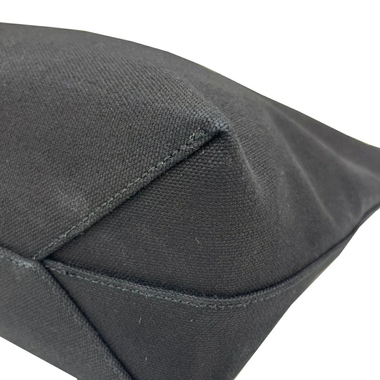 Bally Tote Bag Canvas Leather 2-Way Shoulder Handbag Black