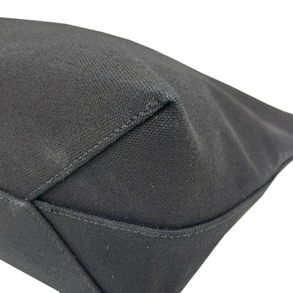 Bally Tote Bag Canvas Leather 2-Way Shoulder Handbag Black