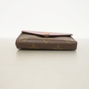 Louis Vuitton Monogram Portefeuille Zoe Tri-Fold Wallet M62932 Brown Fuchsia