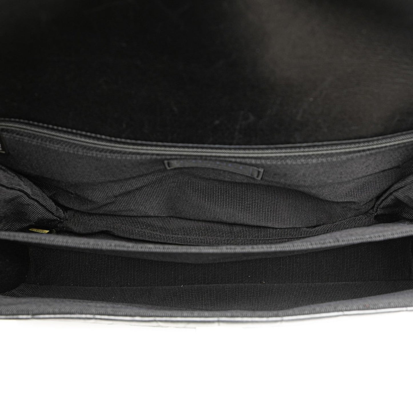 Chanel 2.55 Chocobar Chain Shoulder Bag In Black Lambskin